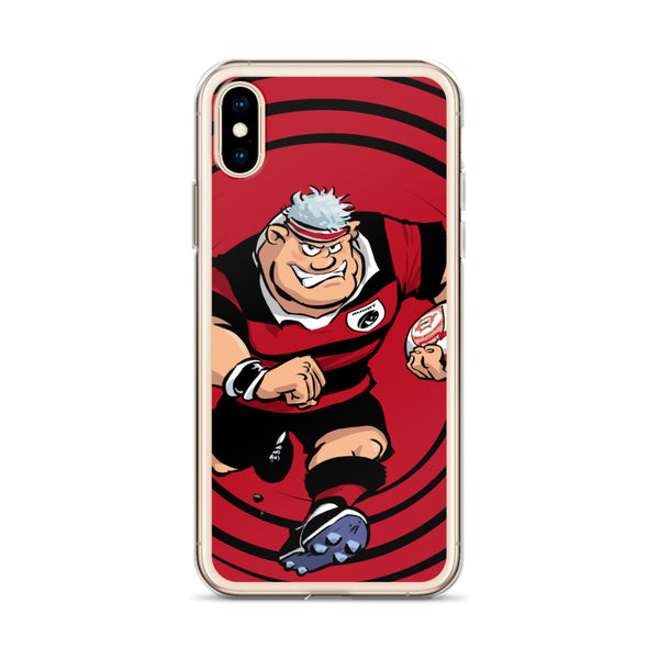 Coque iPhone - Anesthésiste - Noir/Rouge