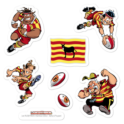 Stickers - Rugbymen 2 - Pays Catalan