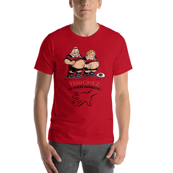 T-shirt HOMME - Le petit Bidou - Noir/Rouge