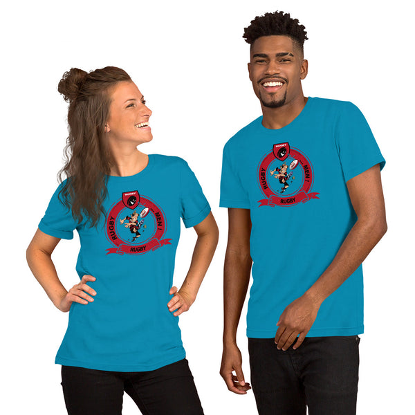 T-Shirt unisexe - Pastille Bourrichon - Noir/Rouge