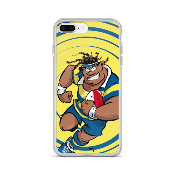 Coque iPhone - Sécateur - Jaune/Bleu