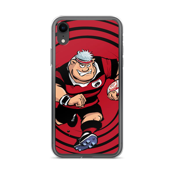 Coque iPhone - Anesthésiste - Noir/Rouge