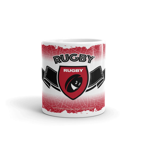 MUG Ruban/Écusson - Noir/Rouge