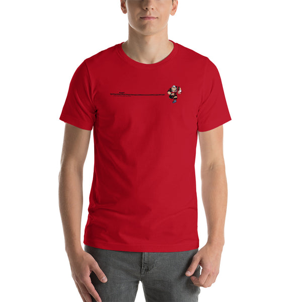 T-shirt unisexe Bandeau Anesthésiste - Noir/Rouge