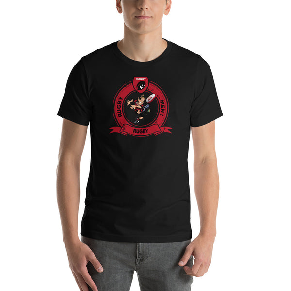 T-Shirt unisexe - Pastille Bourrichon - Noir/Rouge