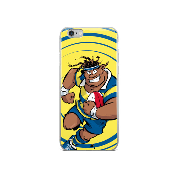 Coque iPhone - Sécateur - Jaune/Bleu