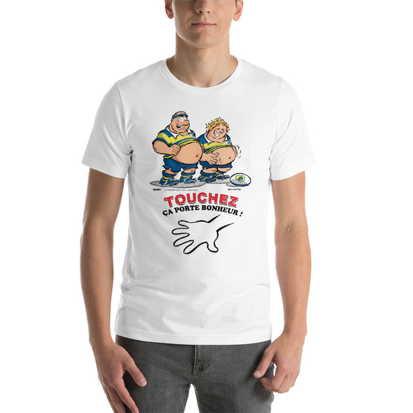 T-shirt HOMME - Le petit Bidou - Jaune/Bleu