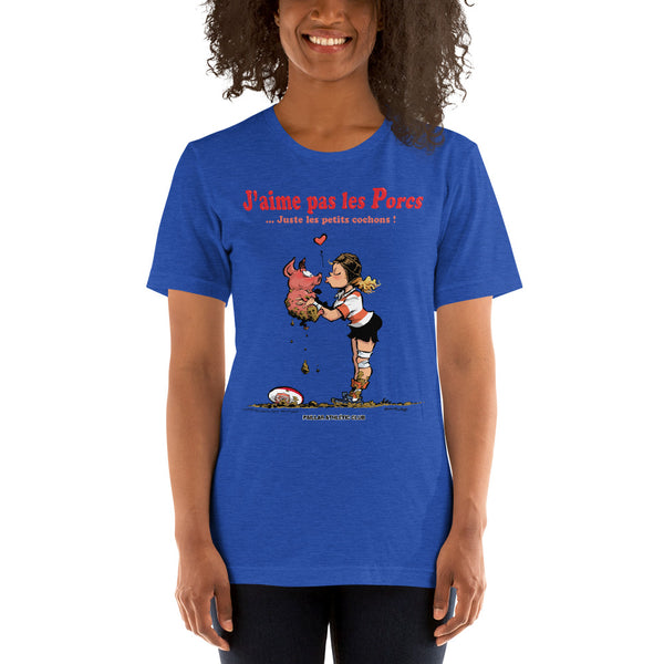 T-shirt FEMME - J'aime pas les PORCS - P.A.C.