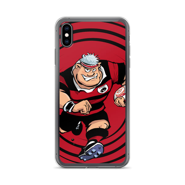 Coque iPhone - Anesthésiste - Noir/Rouge