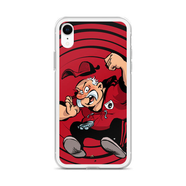 Coque iPhone - Coach - Noir/Rouge