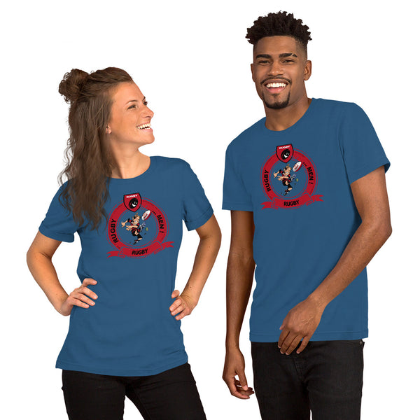 T-Shirt unisexe - Pastille Bourrichon - Noir/Rouge