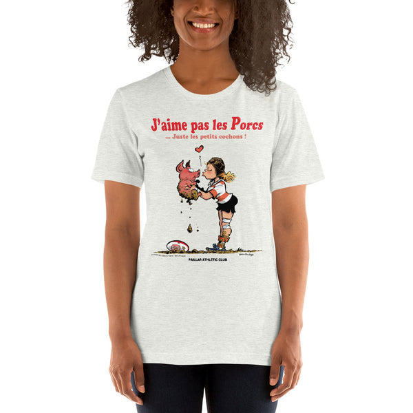 T-shirt FEMME - J'aime pas les PORCS - P.A.C.