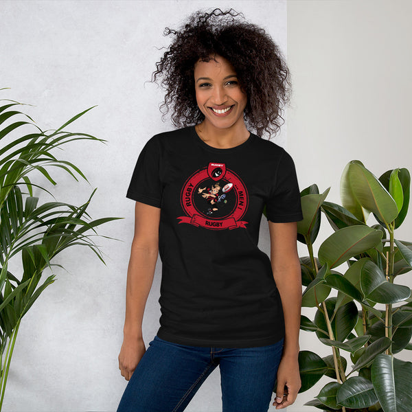 T-Shirt unisexe - Pastille Bourrichon - Noir/Rouge