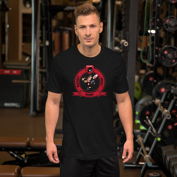 T-Shirt unisexe - Pastille Bourrichon - Noir/Rouge