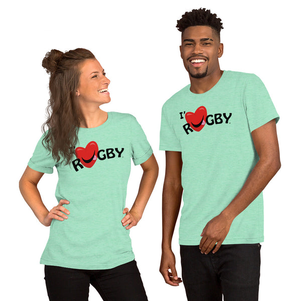 T-shirt unisexe I' Love RUGBY