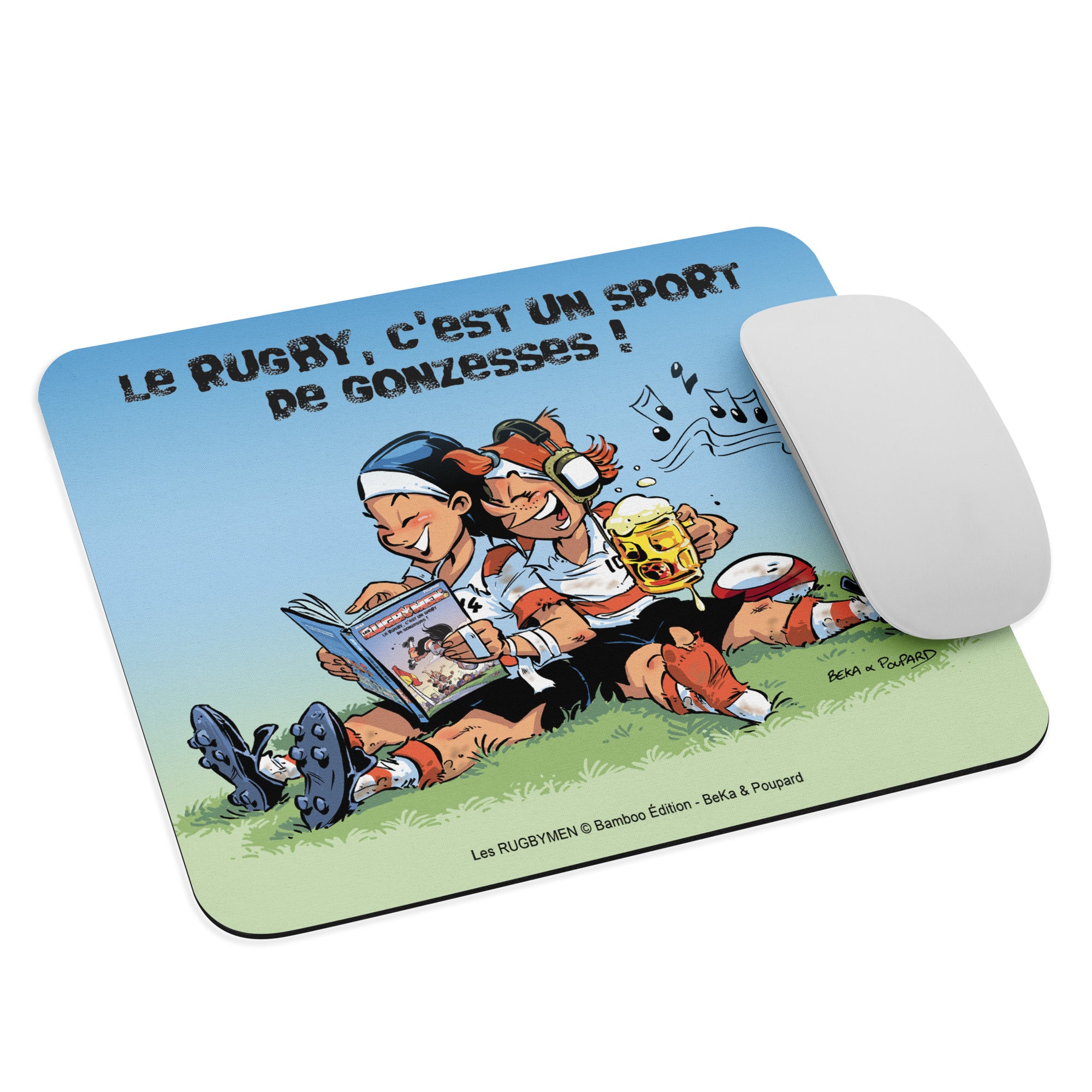 Tapis de souris - Rugby, sport de gonzesses !