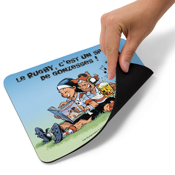 Tapis de souris - Rugby, sport de gonzesses !